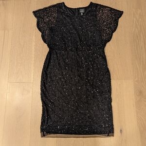 Elegant Black Sequin Dress